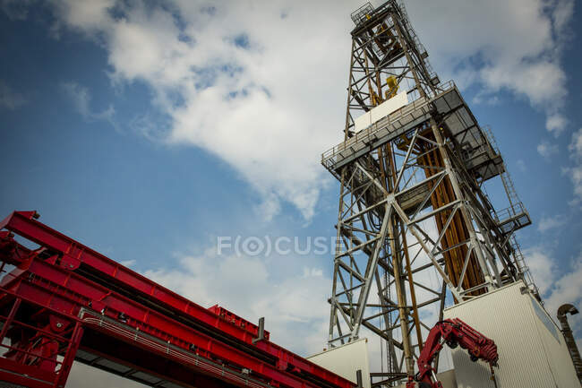 Torre de plataforma petrolífera Stavanger Noruega - foto de stock