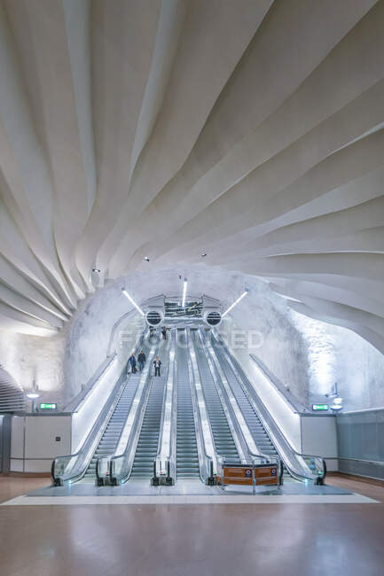 Estocolmo estação central, lugar de viagem no fundo — Fotografia de Stock