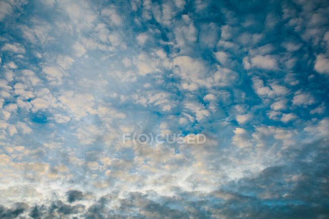 Hermoso cielo azul. fondo de verano con nubes - foto de stock