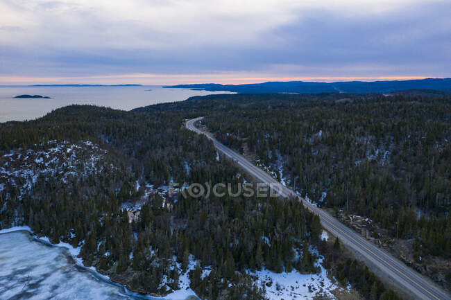 Trans Canada Highway Ontario Nordoccidentale Vicino a Neys — Foto stock