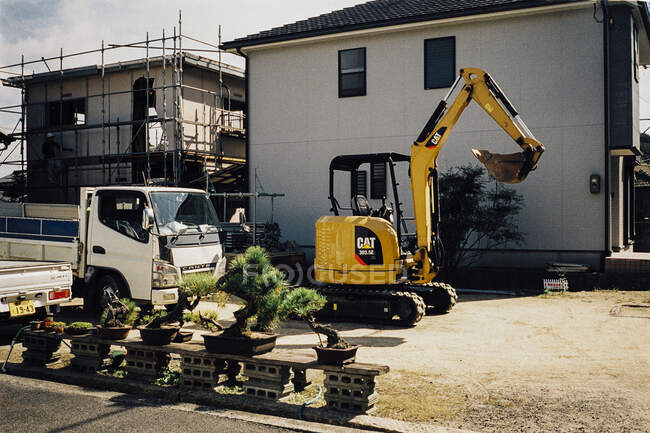 Строительство на острове Наосима — стоковое фото