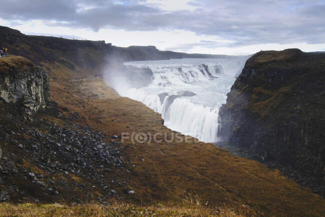 Cascade de Gullfoss en Islande — Photo de stock
