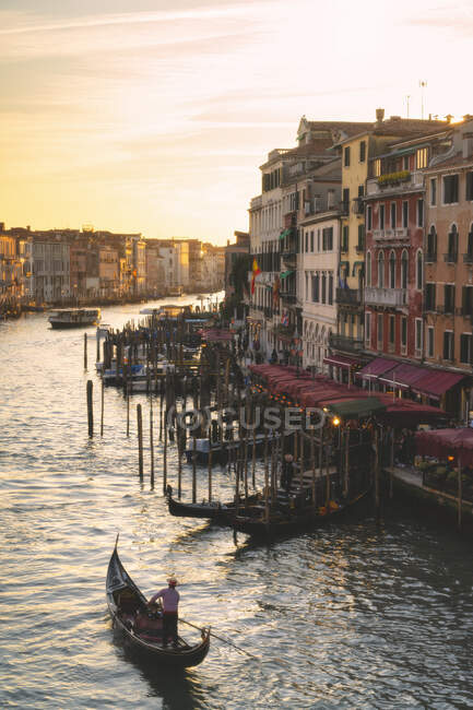 Vista del Gran Canal de Venecia - foto de stock