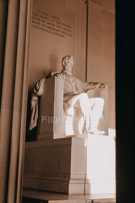 Abraham Lincoln Memorial de Washington Dc - foto de stock