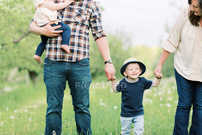 Foto stock de um retrato de família — Fotografia de Stock