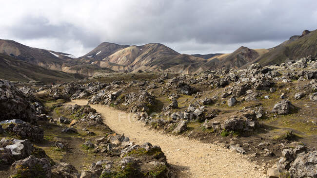 Bellissimo paesaggio degli altopiani islandesi. Natura — Foto stock