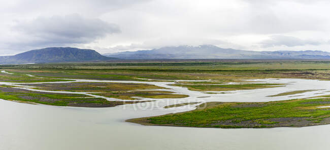 Красивый ландшафт Исландского нагорья. Природа — стоковое фото