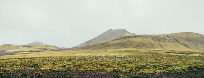 Красивый ландшафт Исландского нагорья. Природа — стоковое фото
