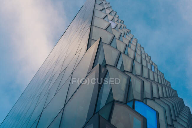 Schöne skandinavische Architektur in Reykjavik Island — Stockfoto