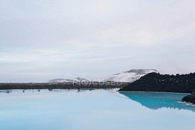 Una laguna blu vicino a Reykjavik — Foto stock