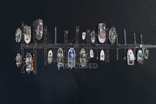Вид с воздуха в архипелаге Лофотен, Норвегия — стоковое фото