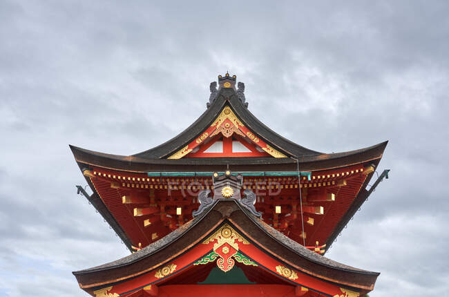 Fushimi Inari Taishais the head shrine of the god Inari, located in Fushimi Ward in Kyoto, Japan. — Stock Photo