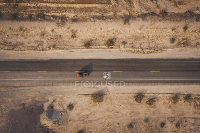 Highway 66 from above, California — Stock Photo