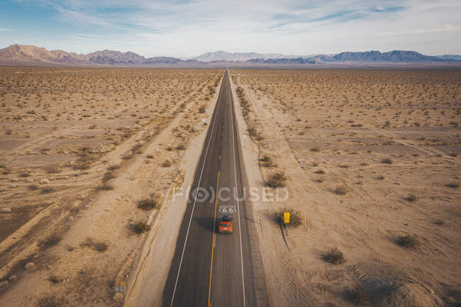Highway 66 von oben, Kalifornien — Stockfoto