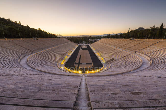 Первый современный олимпийский стадион в городе Афины, Греция — стоковое фото