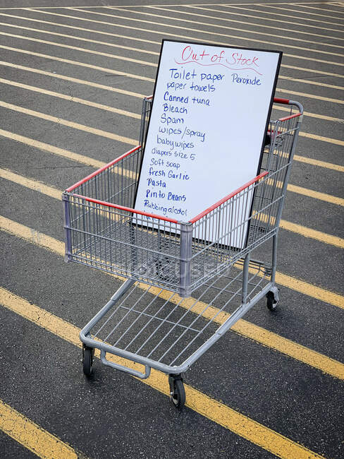 COVID-19 Pandemic shopping lines at COSTCO — Stock Photo