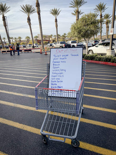 COVID-19 Pandemic shopping lines at COSTCO — Stock Photo