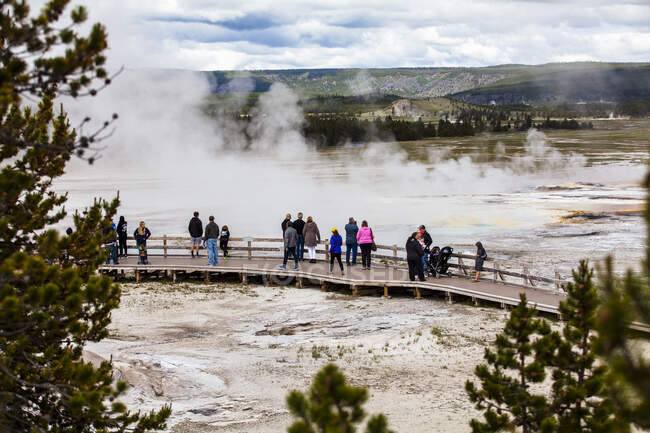 Geyser e bocchette termiche di Yellowstone — Foto stock