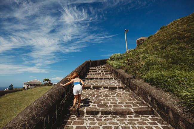 Explorando las islas del Caribe con niños - foto de stock