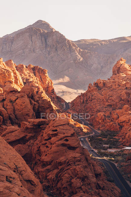 The desert of the negev valley in the utah — Stock Photo