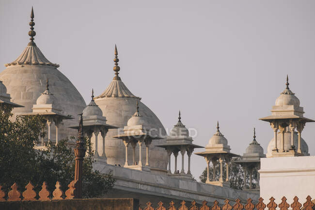 Moti Masjid também conhecida como a Mesquita das Pérolas no Forte de Agra, Agra. — Fotografia de Stock