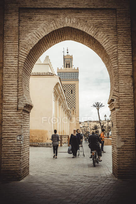 The old town of the city of barcelona — Stock Photo