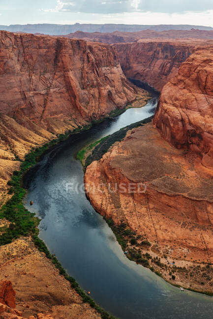 Horseshoe bend in the river — Stock Photo