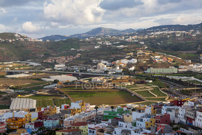 Paisaje de Santa Mara de Gua la isla de Gran Canaria - foto de stock