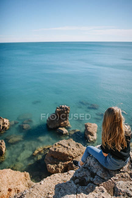 Bela vista sobre o mar — Fotografia de Stock