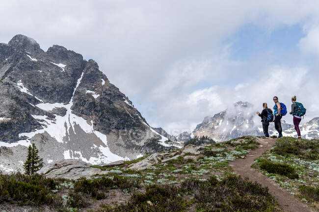 Scene escursionistiche nella bellissima regione selvaggia delle Cascate del Nord. — Foto stock