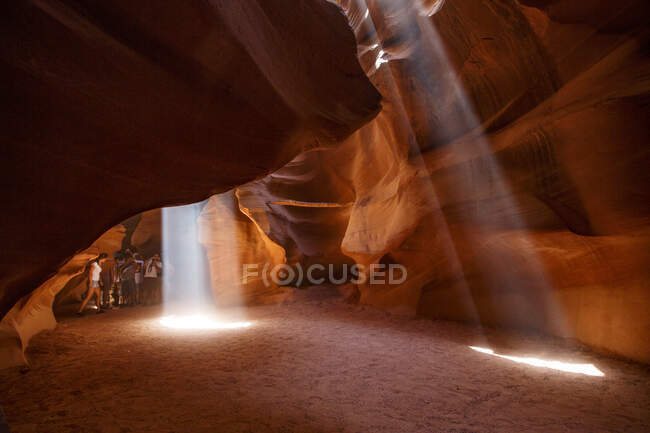 Landscape images of Antelope Canyon, a dramatic formation — Stock Photo