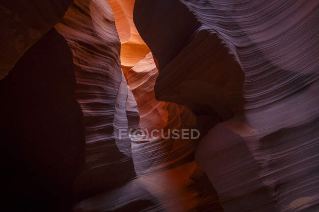 Landschaftsbild der dramatischen Formation Antelope Canyon — Stockfoto