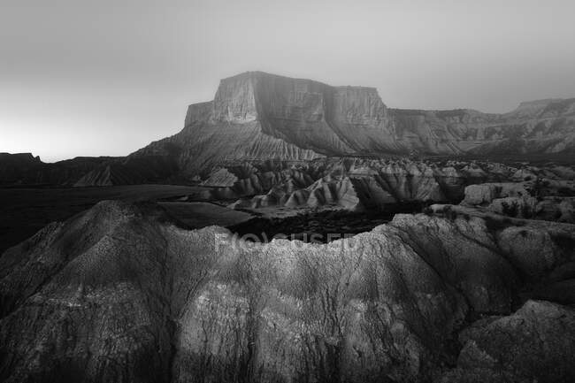 Bardenas Reales Пустельний краєвид Барденас у Наваррі (Іспанія). — стокове фото