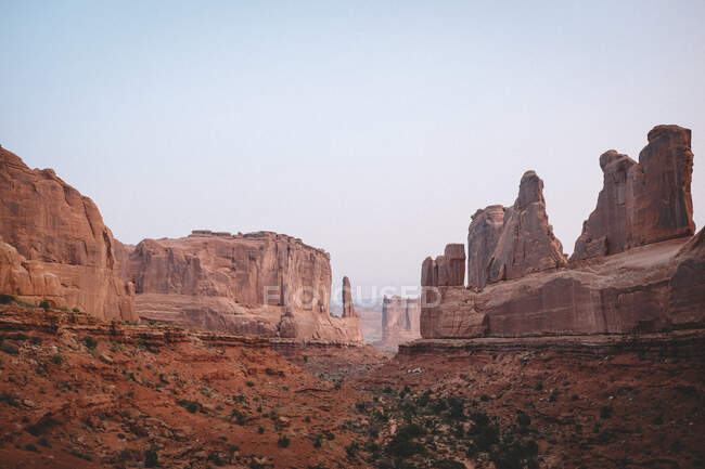 Beau paysage de la vallée du désert de negev dans les états unis d'amérique — Photo de stock