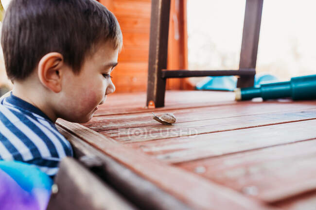 Cute boy with smail — Stock Photo