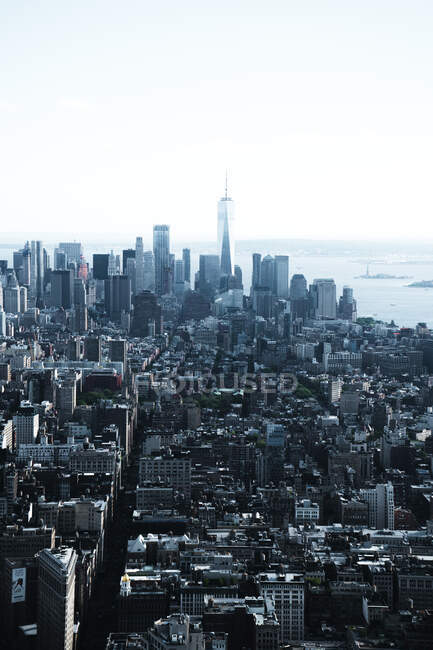 Nova Iorque cidade tons de azul humor — Fotografia de Stock
