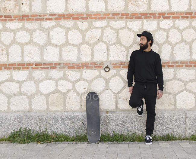 Uomo Skateboarder Stile di vita, Concetto Hipster — Foto stock