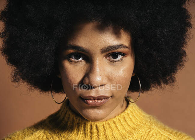 Closeup Young Black Girl — Stock Photo