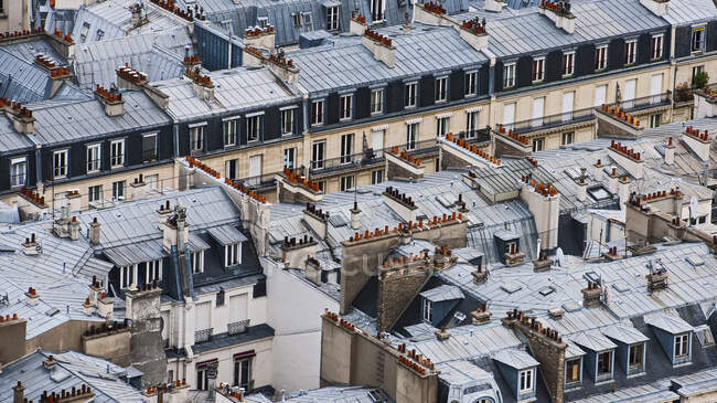 Casas de apartamentos en Paris, francia - foto de stock