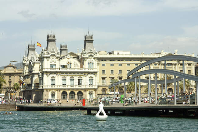 De la Fusta Pier localizado em Barcelona, Espanha — Fotografia de Stock