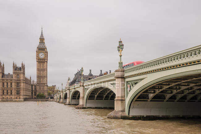 Big Ben e Westminster Bridge — Foto stock