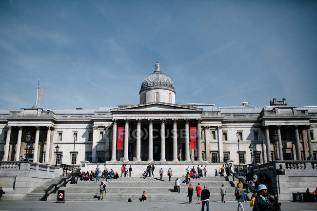 Die Nationalgalerie am Trafalgar Square — Stockfoto