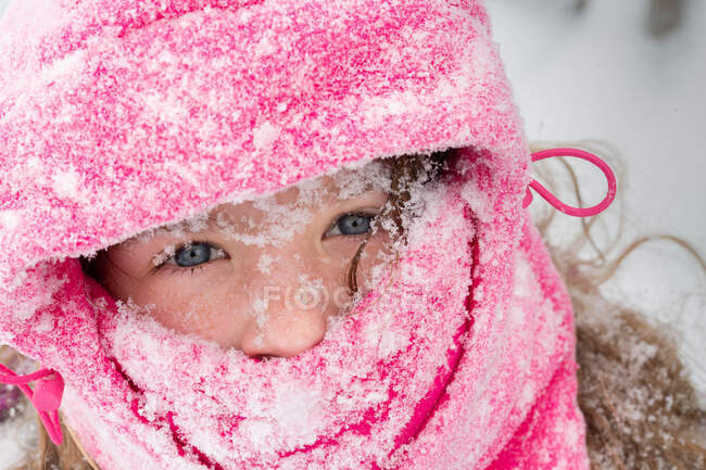 Little girl with a hat — Stock Photo