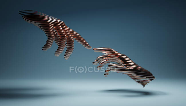 Illustration of two hands touching — Stock Photo