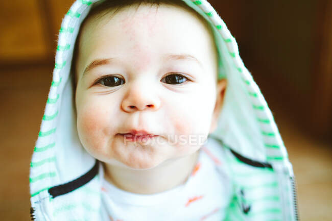 Portrait of a cute baby boy — Stock Photo