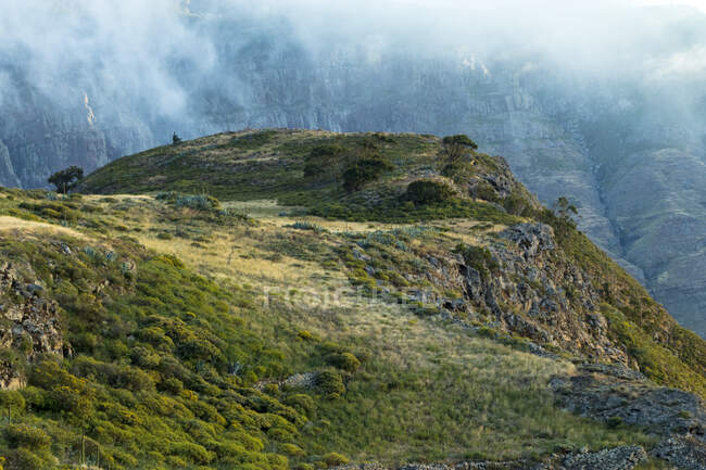 Hermoso paisaje de las montañas - foto de stock