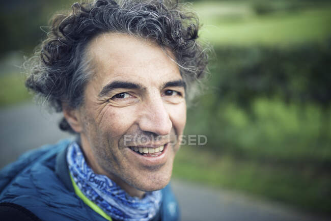 Portrait of a hiker in the French Pyrenees. — Stock Photo