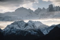 Winterlandschaft der Berge, Kantabrien Spanien — Stockfoto