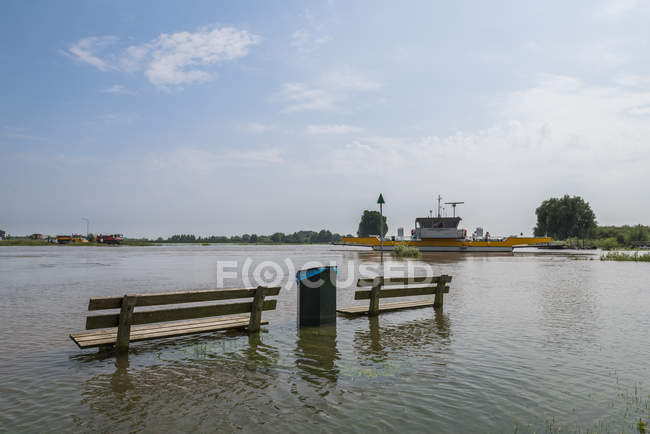 High water on the IJssel — Stock Photo