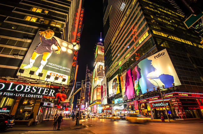 Таймс-сквер в Нью-Йорку — стокове фото
